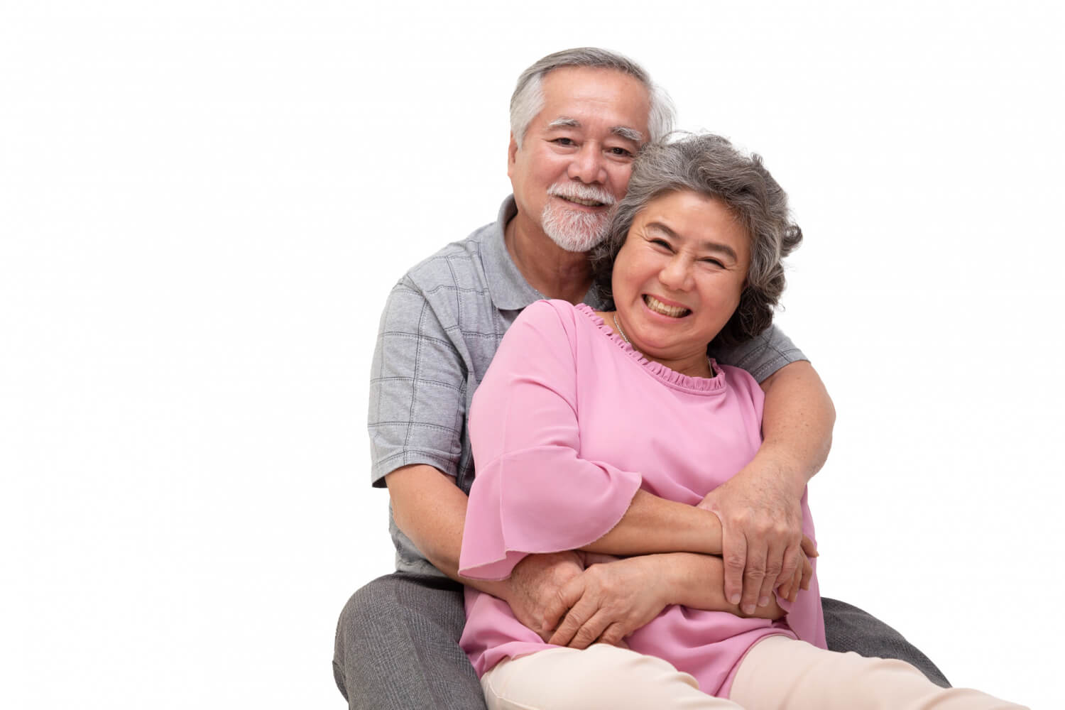 asian-senior-couple-sitting-hugging-together-isolated-white-background